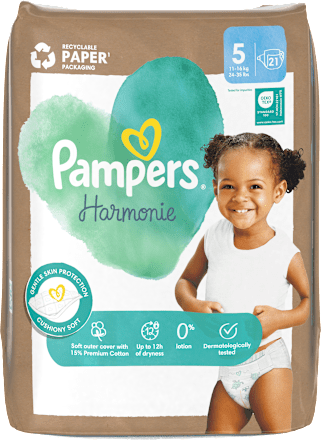 Plienky veľkosť 5 (11 - 16 kg) Pampers Harmonie