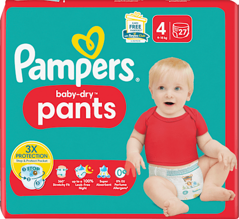 Baby Pants Baby Dry Gr.4 Maxi (9-15 kg) Pampers