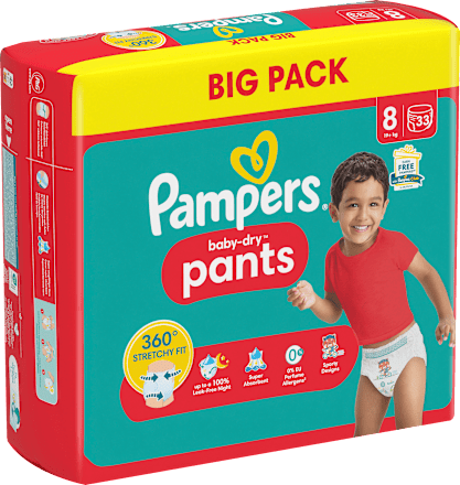 Baby Pants Baby Dry Gr.8 Extra Large (19+kg), Big Pack Pampers