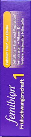 Tabletten Frühschwangerschaft 1 Femibion