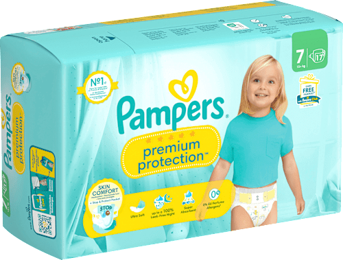 Windeln Premium Protection Gr.7 Extra Large (15+kg), Single Pack Pampers