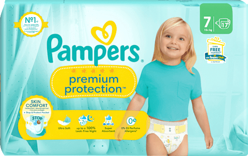 Windeln Premium Protection Gr.7 Extra Large (15+kg), Single Pack Pampers