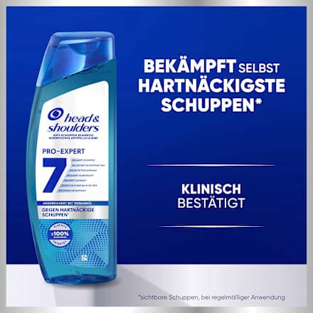 Shampoo Anti-Schuppen ProExpert 7 gegen hartnäckige Schuppen head&shoulders