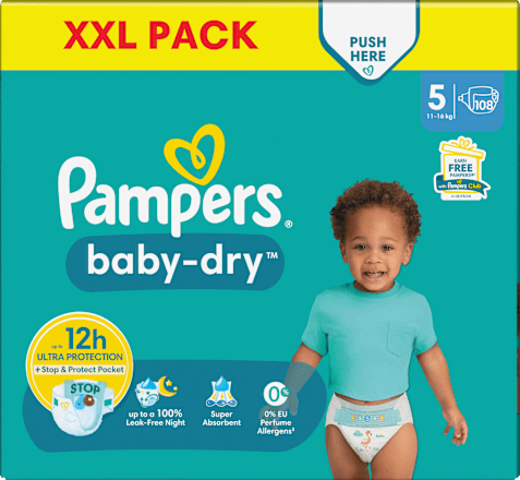 Windeln Baby Dry Gr. 5 Junior (11-16 kg) XXL-Pack Pampers baby-dry