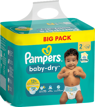 Windeln Baby Dry Gr. 2 Mini (4-8kg), Big Pack Pampers