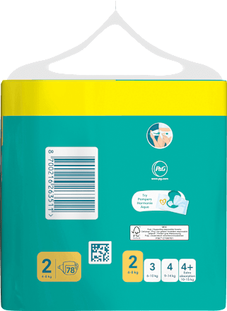 Windeln Baby Dry Gr. 2 Mini (4-8kg), Big Pack Pampers