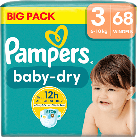 Windeln Baby Dry Gr. 3 Midi (6-10kg), Big Pack Pampers