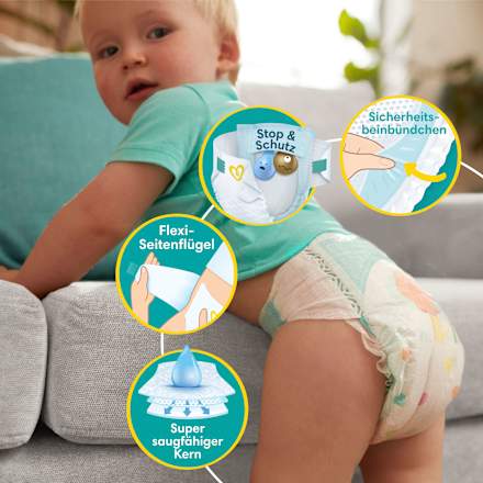 Windeln Baby Dry Gr.5+ Junior Plus (12-17kg), Big Pack Pampers