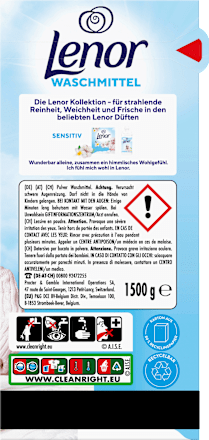 Vollwaschmittel Pulver Sensitiv		 Lenor