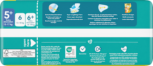 Windeln Baby Dry Gr. 5+ Junior Plus (12-17 kg) Pampers