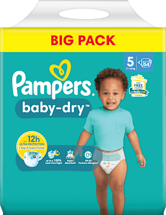 Windeln Baby Dry Gr.5 Junior (11-16kg), Big Pack Pampers