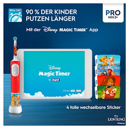 Elektrische Zahnbürste Kinder Pro König der Löwen Oral-B