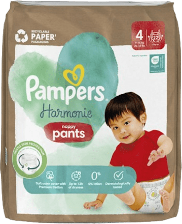 Hlačne plenice številka 4 (9-15 kg) Pampers Harmonie