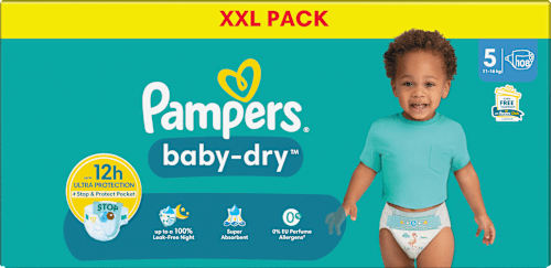 Windeln Baby Dry Gr. 5 Junior (11-16 kg) XXL-Pack Pampers baby-dry