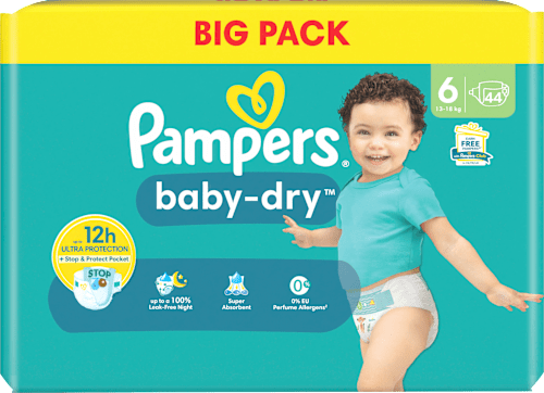 Windeln Baby Dry Gr.6 Extra Large (13-18kg), Big Pack Pampers