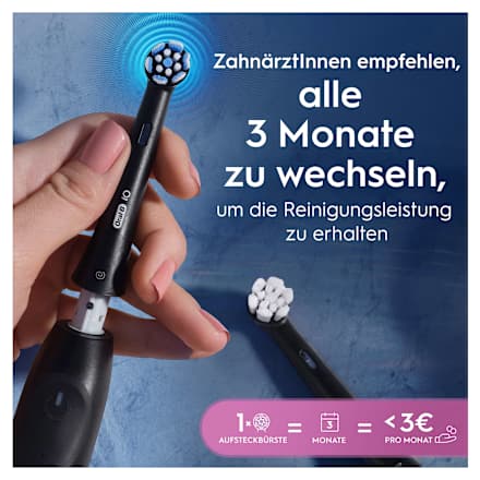 Aufsteckbürste iO Sanfte Reinigung schwarz Oral-B