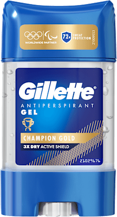 antiperspirant gel Champion Gold Gillette