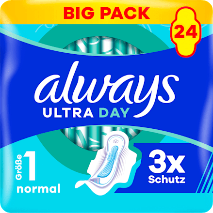 Ultra-Binden Day Normal 1 mit Flügeln, Big Pack always