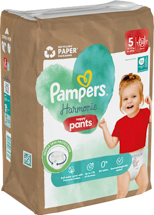 Plienkové nohavičky veľkosť 5 (12 - 17 kg) Pampers Harmonie