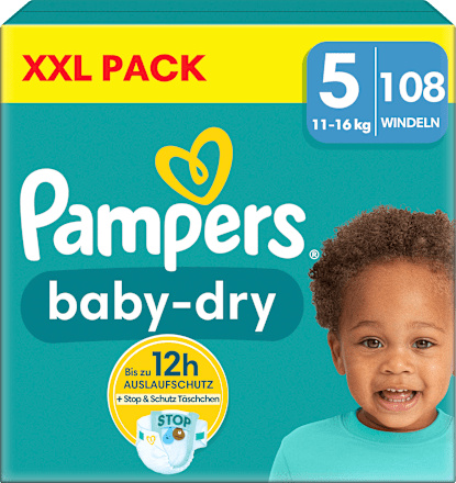 Windeln Baby Dry Gr. 5 Junior (11-16 kg) XXL-Pack Pampers