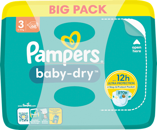 Windeln Baby Dry Gr. 3 Midi (6-10kg), Big Pack Pampers