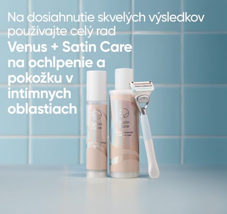 Čistiaci gél na holenie Bikini 2v1 Satin Care