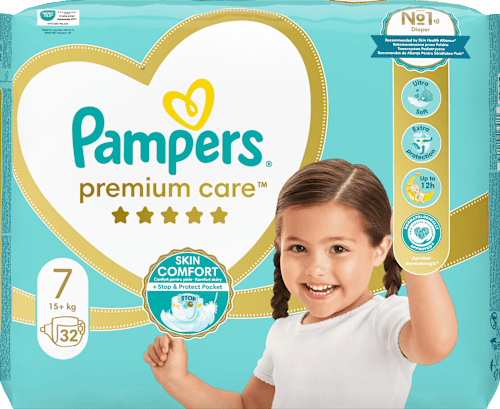 pleny Premium Care, velikost 7 Pampers Premium Care