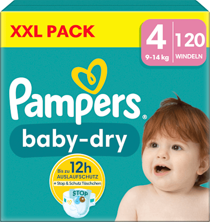 Windeln Baby Dry Gr. 4 Maxi (9-14 kg) XXL-Pack Pampers baby-dry
