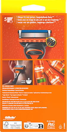 Rasierer, Fusion5 Starterset Gillette