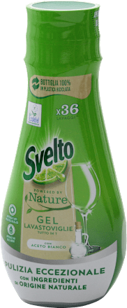 Gel Lavastoviglie Tutto In 1 Powered By Nature con aceto bianco Svelto