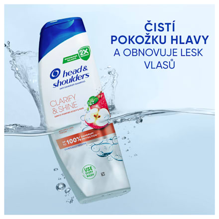 šampon na vlasy Clarify & Shine head&shoulders