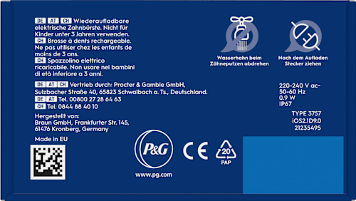 Elektrische Zahnbürste iO Series 2 Night Black Oral-B