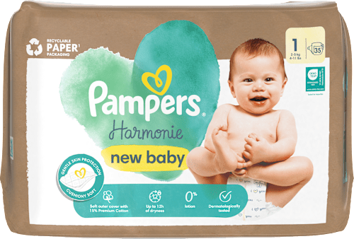 Plienky veľkosť 1 (2 - 5 kg) Pampers Harmonie