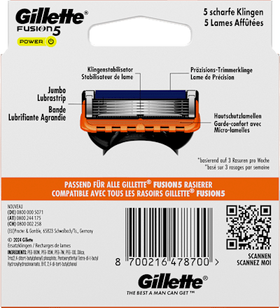 Rasierklingen, Fusion5 Power Gillette