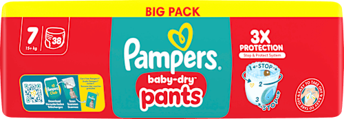 Baby Pants Baby Dry Gr. 7 Extra Large (15+ kg) Big Pack Pampers baby-dry