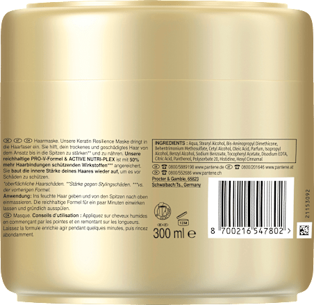 Haarmaske Keratin Unendlich Lang PANTENE PRO-V