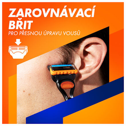 Fusion5 holicí strojek + 5 náhradních hlavic Gillette