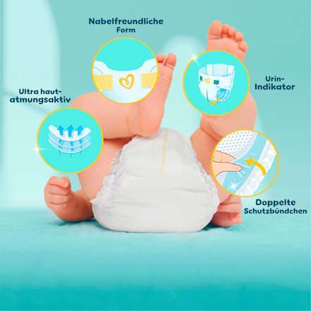 Windeln Premium Protection Gr. 0 Micro (bis 3 kg) Pampers