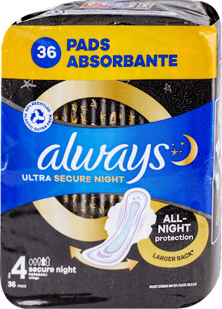 ULTRA SECURE NIGHT ciklusni ulošci sa krilcima, veličina 4 always