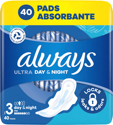 Hygienické vložky Ultra Day & Night Super extra always