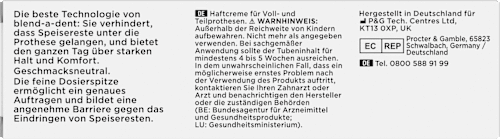 Haftcreme Ultimate geschmacksneutral blend-a-dent