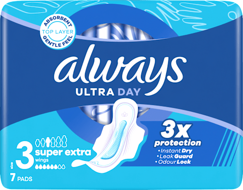 Превръзки Ultra Day с крилца, размер 3 always