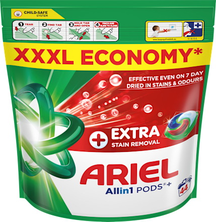 Pracie kapsuly +Extra Stain Removal All-in-1 PODS, XXXL Ariel