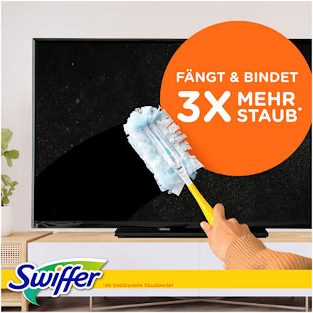 Staubmagnet Starterset (Griff + 3 Tücher)  Swiffer