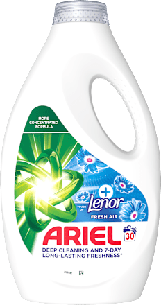 Touch of Lenor tekući deterdžent – Fresh Air, 30 pranja ARIEL