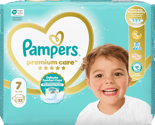 Plenice velikost 7 (15+ kg) Pampers Premium Care