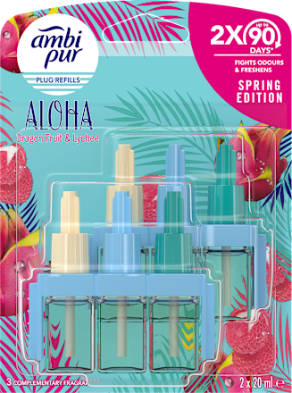 Náplň do elektrického osviežovača vzduchu Aloha Dragon Fruit & Lychee ambi pur