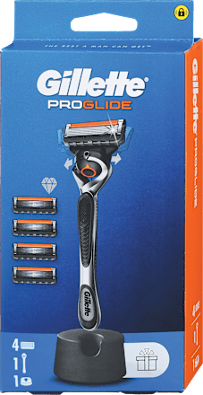 PROGLIDE muški brijač: drška + 4 dopune + postolje Gillette