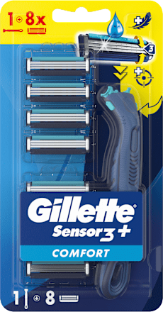 Sensor3+ COMFORT drška brijača + 8 glava za brijač Gillette