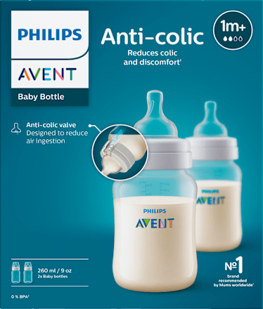 Dojčenská fľaša Anti-colic, 260 ml - 1m+ PHILIPS AVENT